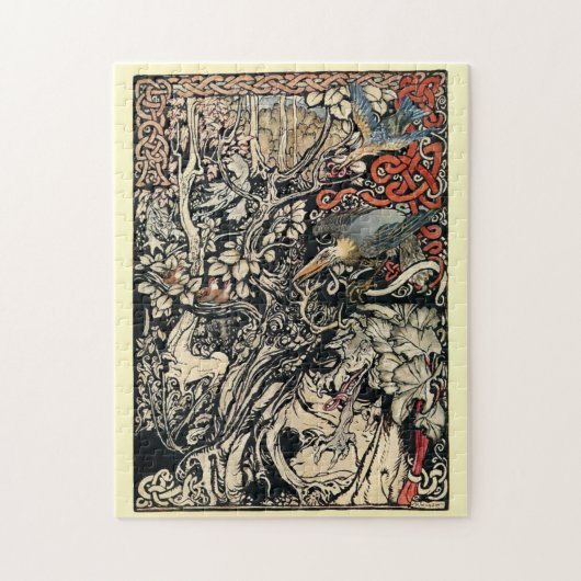 Puzzle Histoires de fées celtiques vintages Créatures de (Vertical)