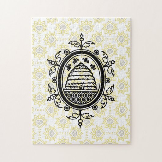 Puzzle Hive d'abeille jaune et noire (Vertical)