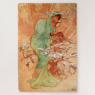 Puzzle Hiver 1896 : Un art nouveau de Mucha