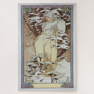Puzzle Hiver 1900 : Un art nouveau de Mucha