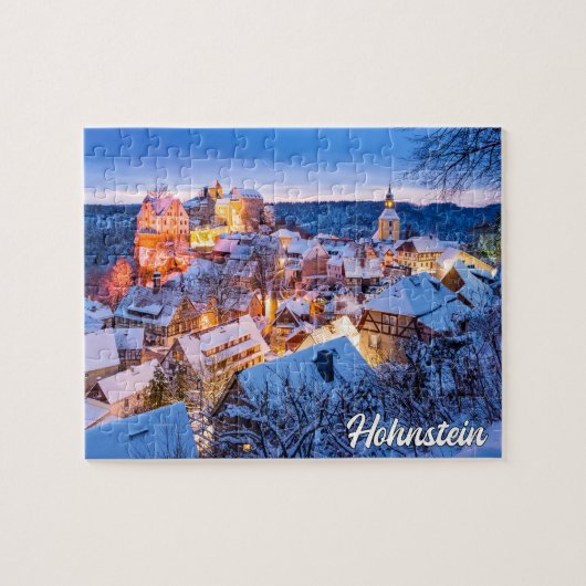 Puzzle Hiver À Hohnstein, Allemagne (Horizontal)