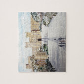 Puzzle Hiver au paysage du château de Windsor (Vertical)