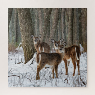 Puzzle Hiver Cerf 20x20 défi