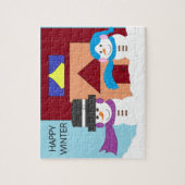 Puzzle Hiver enneigé : (Vertical)