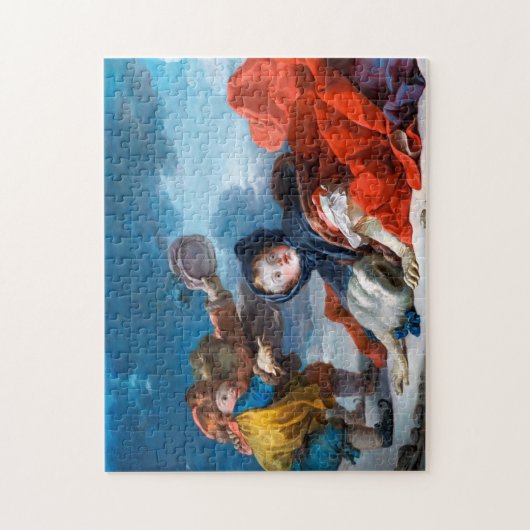 Puzzle Hiver, Fragonard (Vertical)