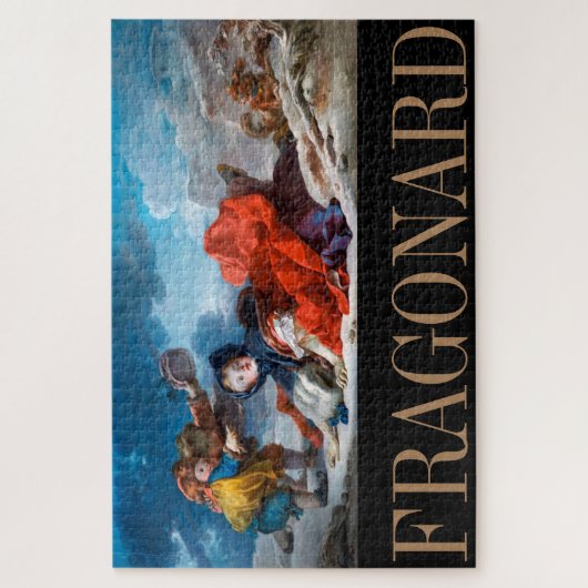 Puzzle Hiver, Fragonard (Vertical)