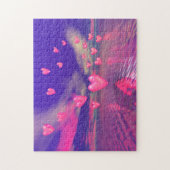 Puzzle Hiver les coeurs de Saint-Valentin (Vertical)