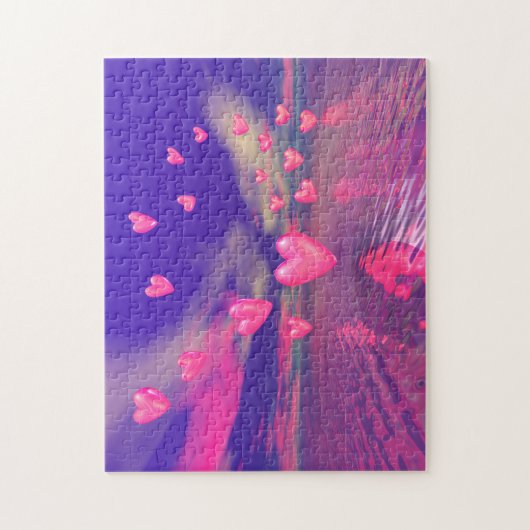 Puzzle Hiver les coeurs de Saint-Valentin (Vertical)