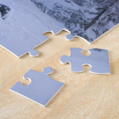 Puzzle Hiver merveilleux brouillard épinette forêt neige (Côté)