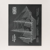 Puzzle HMS Beagle - Grand navire - Modèle de livraison PB (Vertical)