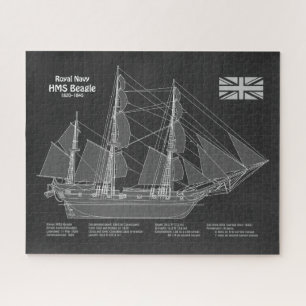 Puzzle HMS Beagle - Grand navire - Modèle de livraison PB