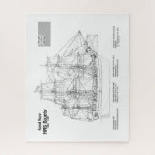 Puzzle HMS Bounty - Plan directeur des expéditions BD (Vertical)