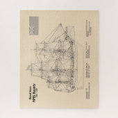 Puzzle HMS Bounty - Plan directeur des navires SD (Vertical)