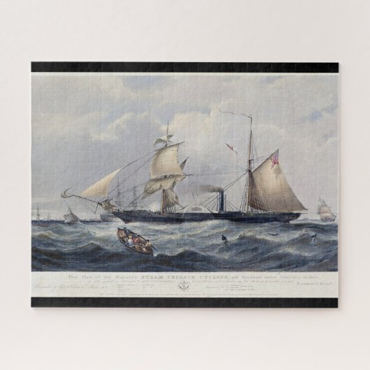 Puzzle HMS Cyclops Frégate 1839 (Horizontal)