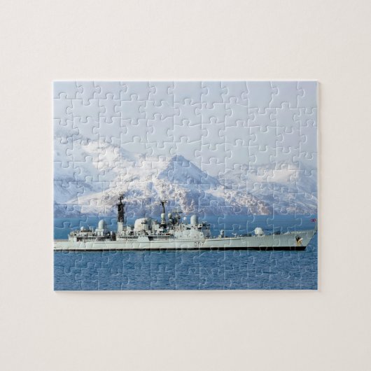 Puzzle HMS Edinburgh - Vintage destructeur nautique (Horizontal)