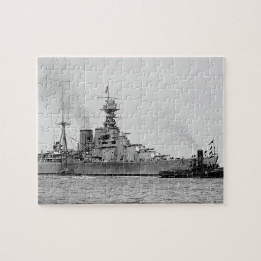 Puzzle HMS Hood - Vintage Nautical Battlecruiser (Horizontal)
