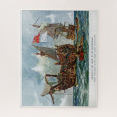 Puzzle HMS Nottingham et cuirassé Mars 1703 (Vertical)