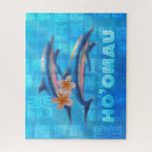 Puzzle HO’OMAU - Collage primitif des dauphins hawaïens (Vertical)