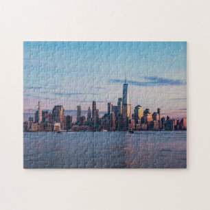 Puzzle Hoboken, New Jersey Skyline Pendant Le Coucher Du 