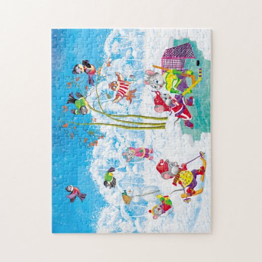 Puzzle hockey (Vertical)