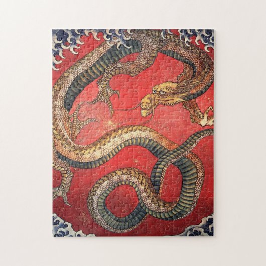 Puzzle Hokusai Dragon Japonais Vintage Katsushika Hokusai (Vertical)