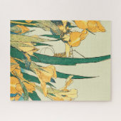 Puzzle Hokusai grasshopper et iris Japon (Horizontal)