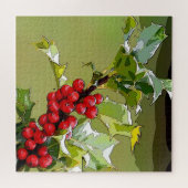 Puzzle Holly Berries 005 (Horizontal)