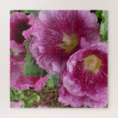Puzzle Hollyhock rose beauté (Horizontal)