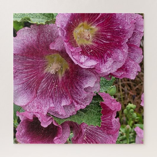 Puzzle Hollyhock rose beauté (Vertical)