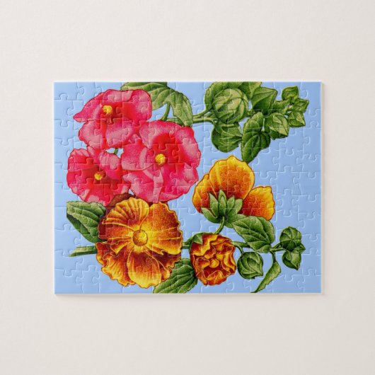 Puzzle hollyhocks (Horizontal)