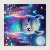 Puzzle Holographie de Llama de couleur mignonne | (Horizontal)