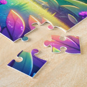 Puzzle Holographie de tigre de couleur mignonne | (Côté)