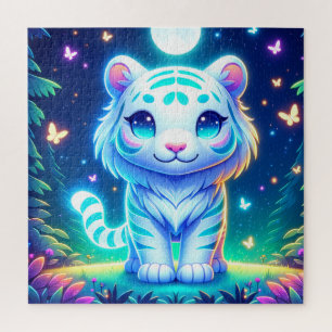 Puzzle Holographie de tigre de couleur mignonne  