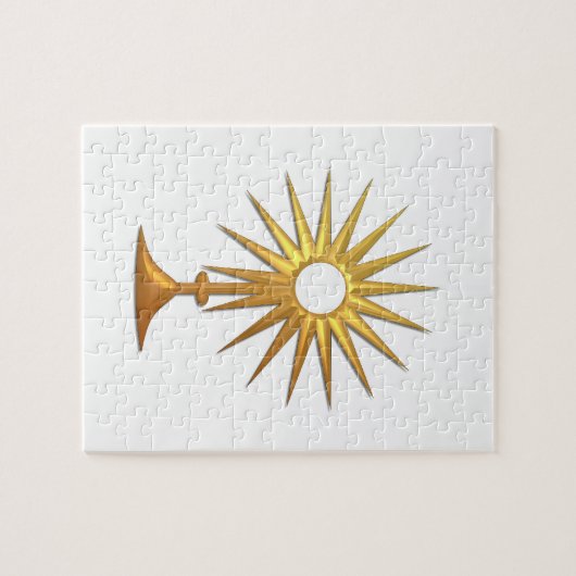Puzzle Holy Eucharist en Monstrance dorée (Horizontal)