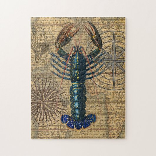 Puzzle Homard Coquillages Fruits de mer Maine Classique O (Vertical)