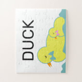 Puzzle Homeschool Learning D Canard Maman Bébé (Vertical)