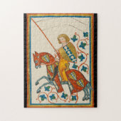 Puzzle Homme à cheval Manesse Codex du XIVe siècle (Vertical)