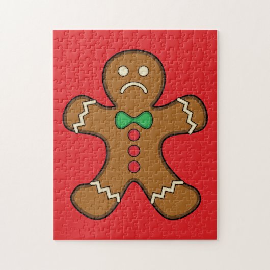 Puzzle Homme de pain d'épice triste (Vertical)