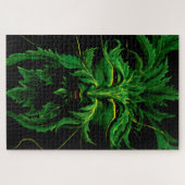 Puzzle Homme Vert Fae Feuilles Noir (Horizontal)