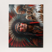 Puzzle Hommes Amérindiens (Vertical)