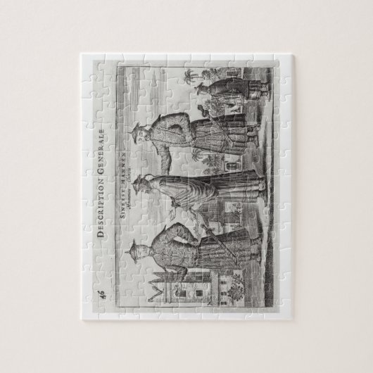 Puzzle Hommes chinois, une description générale d'un (Vertical)