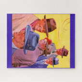 Puzzle Hommes des années 1940 en casquette (Horizontal)