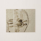 Puzzle Hommes se tenant sur la plage (Horizontal)