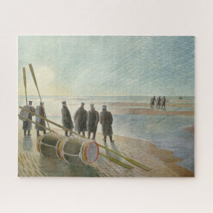 Puzzle Hommes sur la plage (Travail dangereux à marée bas