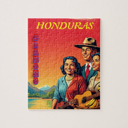 Puzzle  Honduras OLANCHO Retro poster (Vertical)