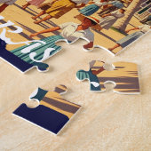 Puzzle Honduras Puerto Tela Retro poster (Côté)