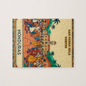 Puzzle  Honduras  SAN PEDRO SULA  Retro poster (Horizontal)