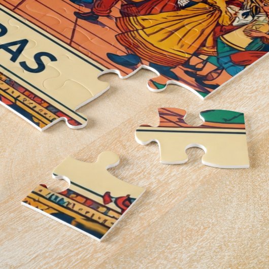 Puzzle  Honduras  SAN PEDRO SULA  Retro poster (Côté)