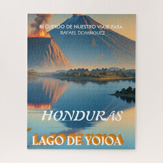 Puzzle Honduras Yojoa Lake Retro poster (Vertical)