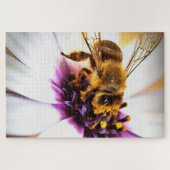 Puzzle Honey Bee Sur L'Art Acrylique Africain Daisy (Horizontal)